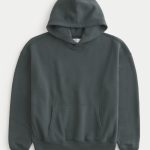 Boxy Hoodie - shadow green