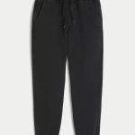 Relaxed Fleece Logo Joggers - washed black