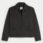Zip-Up Workwear Jacket - black