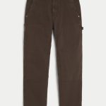 Olive Loose Jeans - dark brown