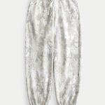 Baggy Fleece Joggers - white camo
