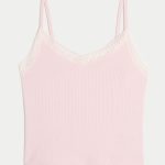 Gilly Hicks Waffle Lace Cami - light lilac