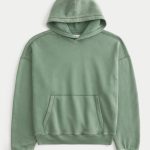 Baggy Cinch Hoodie - faded green