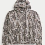 Baggy Cinch Hoodie - brown camo