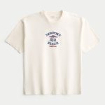 Boxy Heavyweight Oahu Graphic Tee - white