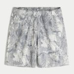 Baggy Basketball Shorts - cream camo
