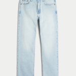 Medium Wash Straight Jeans - light