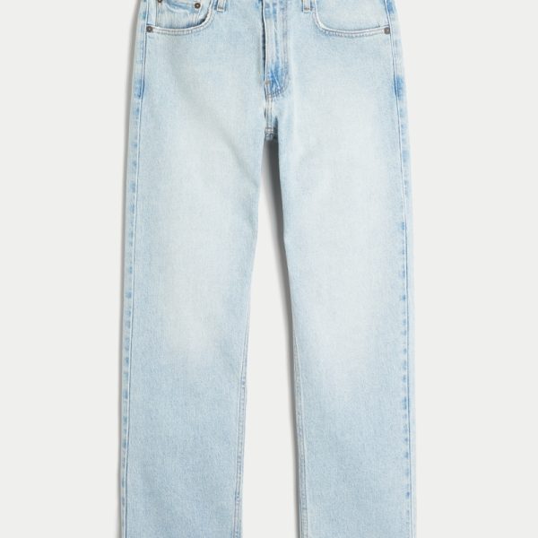 Medium Wash Straight Jeans - light