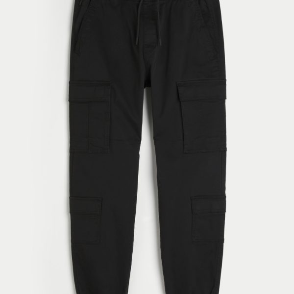 Relaxed Cargo Joggers - black dd