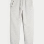 Relaxed Fleece Logo Joggers - heather gray