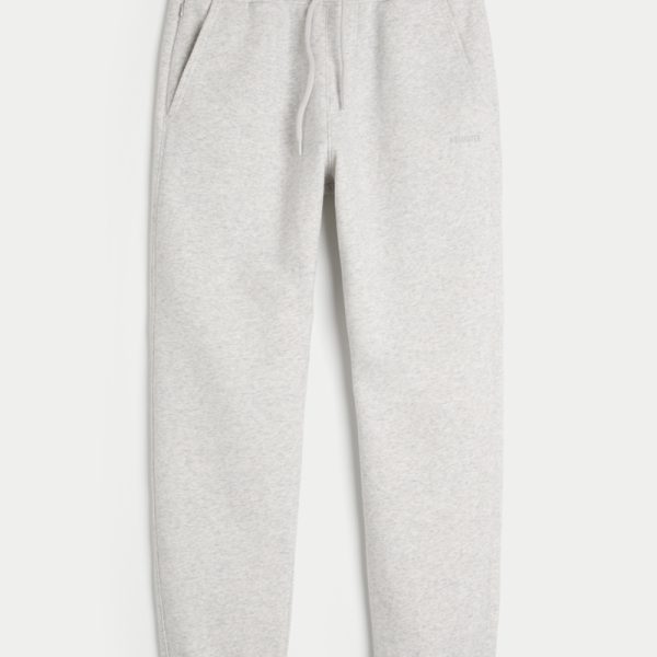 Relaxed Fleece Logo Joggers - heather gray