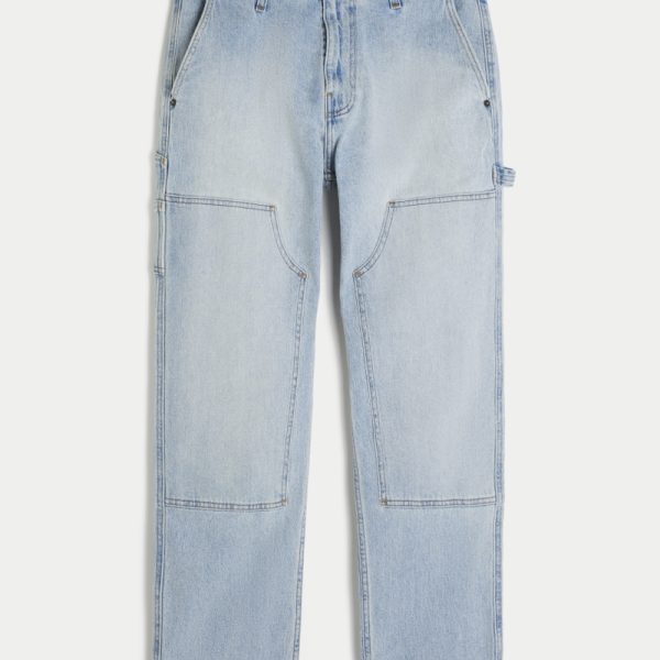 Olive Loose Jeans - light wash
