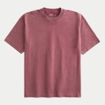 Heavyweight Boxy Crew T-Shirt - washed dark red