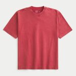 Heavyweight Boxy Crew T-Shirt - maroon