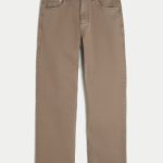 Dark Wash Baggy Painter Jeans - light brown