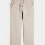 Relaxed Logo Sweatpants - tan