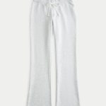 2001 Graphic Boot Sweatpants - light heather grey