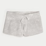 Gilly Hicks Cozy Waffle Mini Shorts - white camo