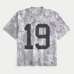 Baggy Pattern Graphic Jersey - cream camo