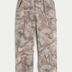 Camo Baggy Carpenter Pants - tan camo