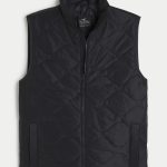 Onion-Quilted Puffer Vest - black