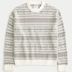 Striped Crew Sweater - cream stripe dd