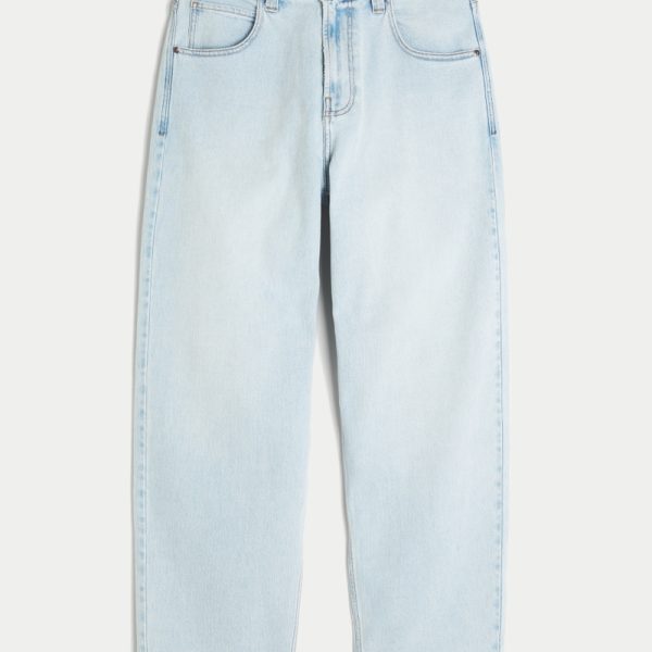 Washed Black Skater Baggy Jeans - light