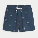 Mid-Thigh Volley Swim Trunks - dark teal