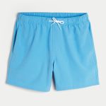 Mid-Thigh Volley Swim Trunks - light blue