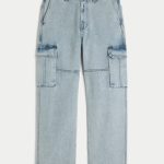 Leopard Print Baggy Painter Jeans - light