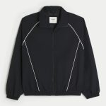 Rec & Leisure Division Graphic Windbreaker Jacket - black