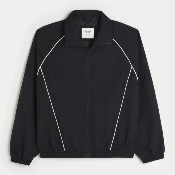 Rec & Leisure Division Graphic Windbreaker Jacket - black
