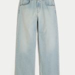 Medium Wash Super Baggy Jeans - tinted light
