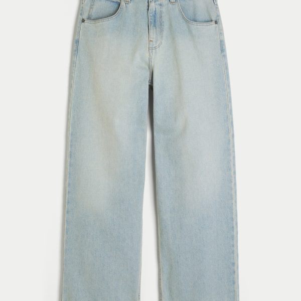 Medium Wash Super Baggy Jeans - tinted light