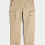 Loose Heavyweight Cargo Pants - light khaki