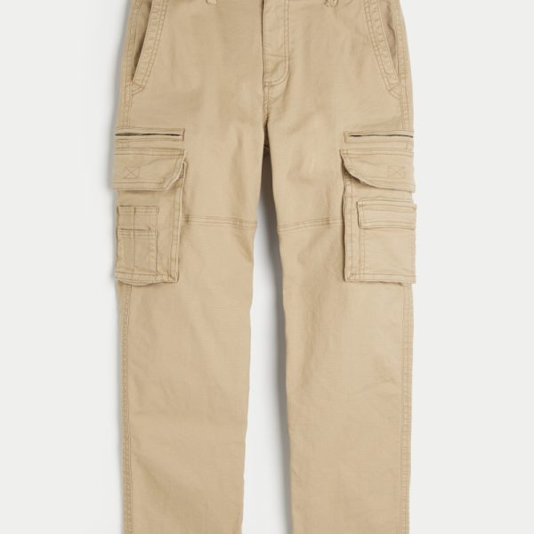 Loose Heavyweight Cargo Pants - light khaki