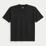 Heavyweight Boxy Crew T-Shirt - black bc