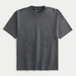 Heavyweight Boxy Crew T-Shirt - washed dark gray