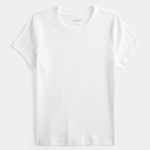 Camo Crew Baby Tee - white
