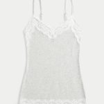 Lace Trim Cami - light heather grey