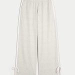 Gilly Hicks Active Side Bow Baggy Pants - light heather grey