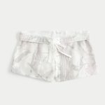 Side Stripe Fleece Mini Shorts - pink camo