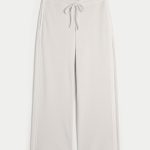 Gilly Hicks Waffle Lace Straight Pants - light grey