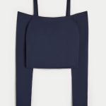 Gilly Hicks Active Recharge Off-the-Shoulder Top - navy