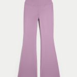 Gilly Hicks Active Recharge High-Rise Flare Leggings - dusty purple