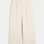 Hollister Livvy Low-Rise Wide-Leg Pants - cream