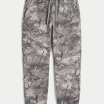 Baggy Cinch Joggers - light brown camo