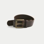 Leather Belt - dark brown