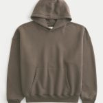 Baggy Cinch Hoodie - washed dark brown