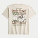 Boxy Otto's Auto Body Graphic Tee - light tan